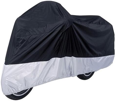 Motorcycle Cover For Suzuki GSXR 1300 Hayabusa GSX-R / Black Sliver Motorcycle Cover L