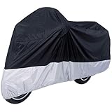 Motorcycle Cover For Suzuki GSXR 1300 Hayabusa GSX-R / Black Sliver Motorcycle Cover L