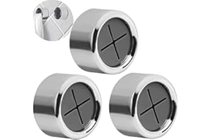 3 Pack Kitchen Towel Holders, Round Push Towel Holder Hand Towel Rack for Tea and Dish Towels, Wall Mount Self Adhesive Towel