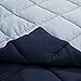 Bare Home Queen Comforter - Reversible Colors - Goose Down Alternative - Ultra-Soft - Premium 1800 Series - All Season Warmth - Bedding Comforter (Queen, Dark Blue/Light Blue)