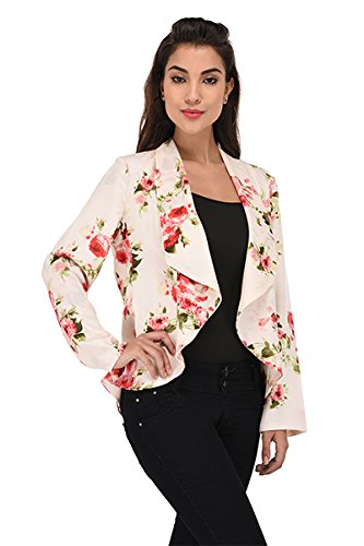 purys women's polyester floral summer blazer