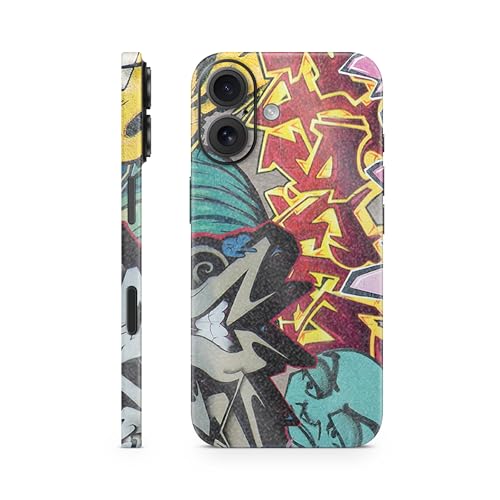 Glossy Glitter Phone Skin Compatible with Apple iPhone 16 - Graffiti Wild Style…