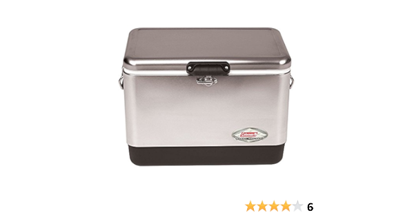 Coleman Steel-Belted Nevera, Unisex, Plata, 51 Liter : Amazon ...