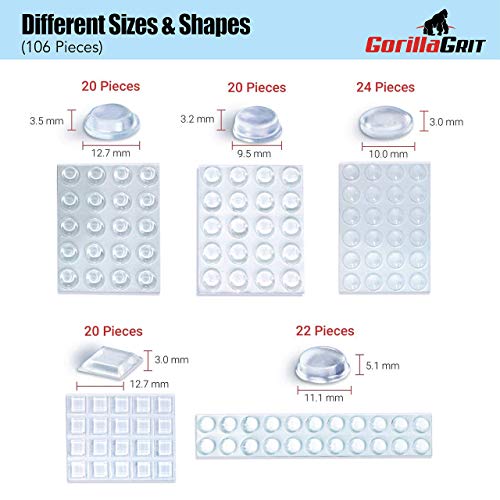 Bundle 2 Items 106 PC Bump Dots for Visually impaired + 106 PC Clear