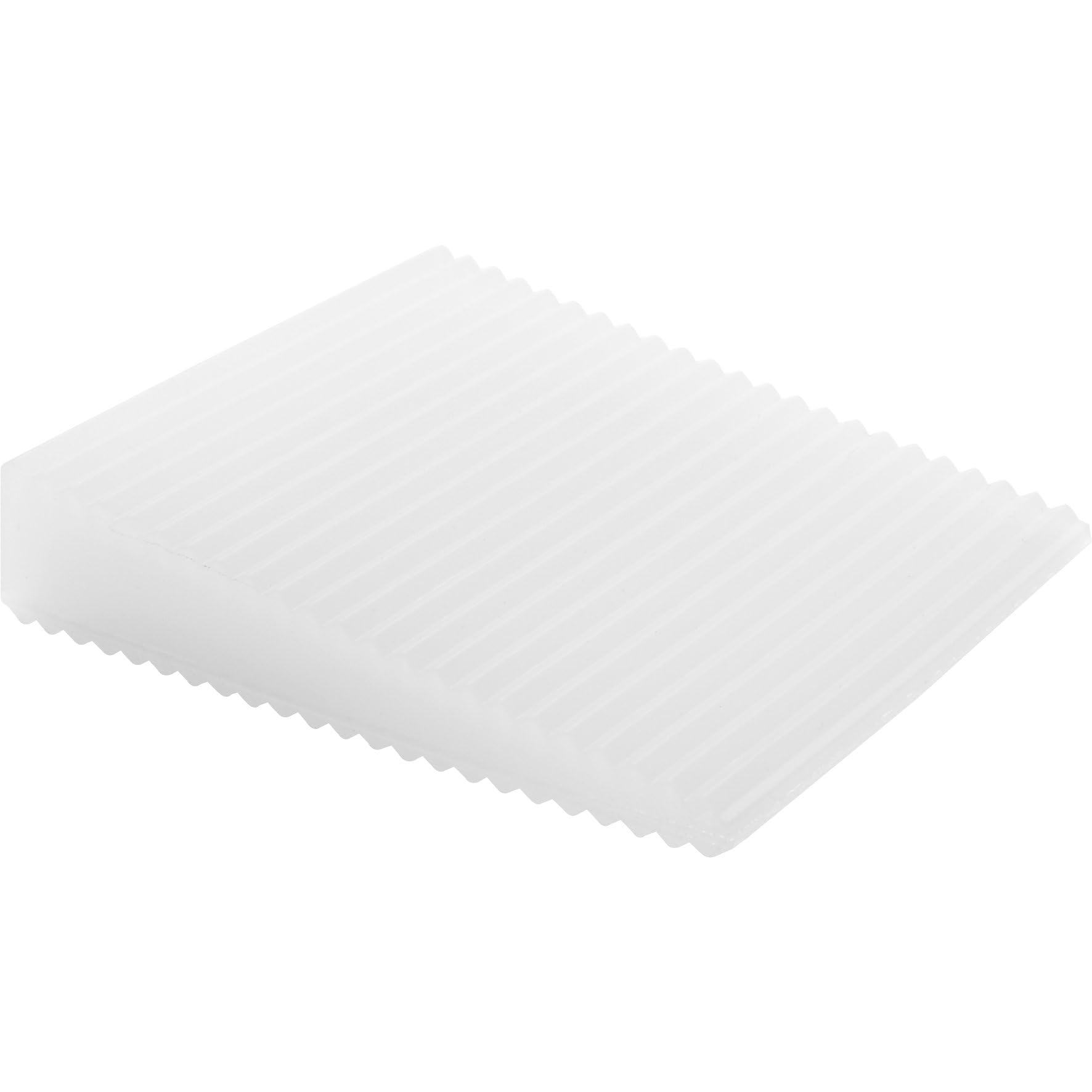 WAGNER Door Wedge/Doorstop Stick 2pcs. Set - 70 x 60 x 15 mm, White Door Wedge Made of Solid Rubber, to be Pushed Underneath Doors, Protects Door, Wall and Furniture - 15692502