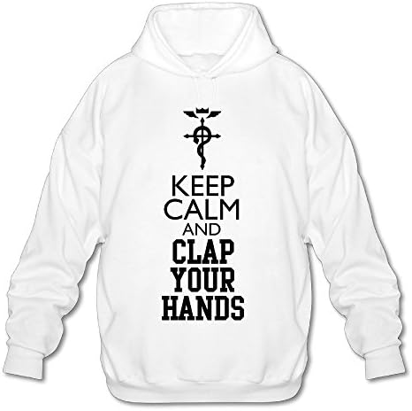 AWSY Men's KC Clap Your Hands Long Sleeve Hoodie White