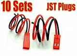 10 pairs JST Plug Connector RC Lipo Battery Male/Female