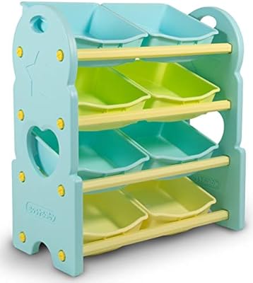 blue toy organizer