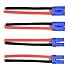 Padarsey 2 Pairs EC5 10cm Male Female Connector with 12awg Silicone Wire 3.93 inch RC Hobby Lipo Battery(2 Male+2 Female)