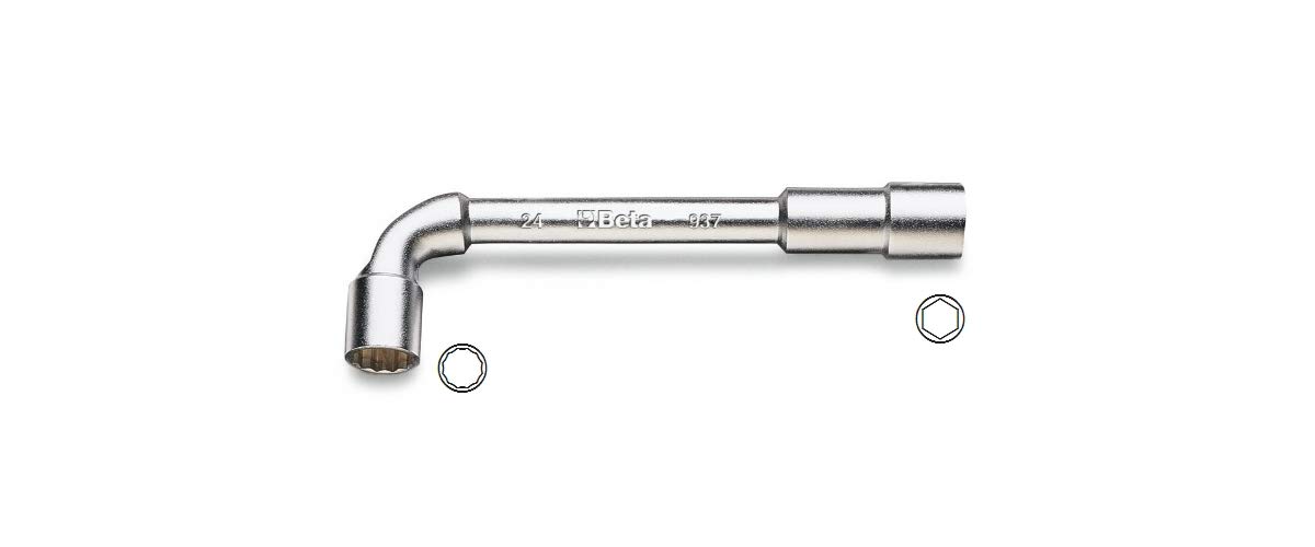 Beta Tools 937 Beta 937K 8x8 Double Hex Polygonal Spanner - Chrome