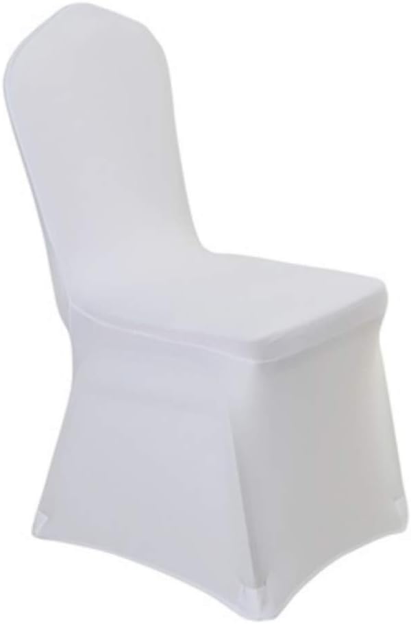 WENSINL Set of 50pcs White Stretch Spandex Chair Covers for Banquet Wedding Party Dining Decoration (50): Kitchen & Dining