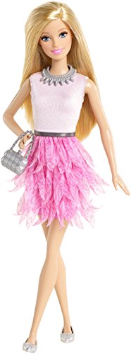 Barbie Fashionistas Barbie Doll, Pink Ruffled Dress