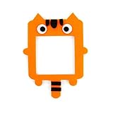 Mond-Sterne 1 PSC Creative Cute Switch Wall-Stickers Decoration Yellow Cat