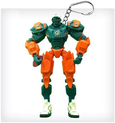 Miami Dolphins 3" Team Cleatus FOX Robot NFL Football Key Chain Version 2.0