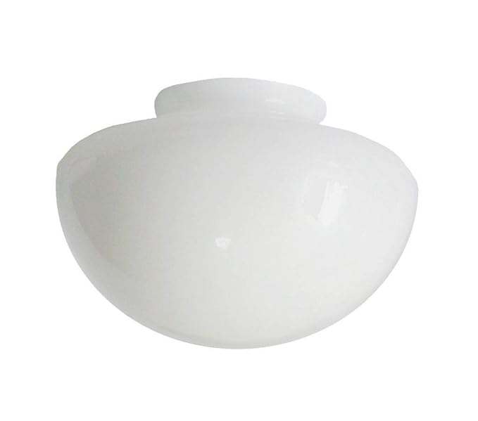 White Glass Ceiling Fan Lampshade Fits B Q Twister