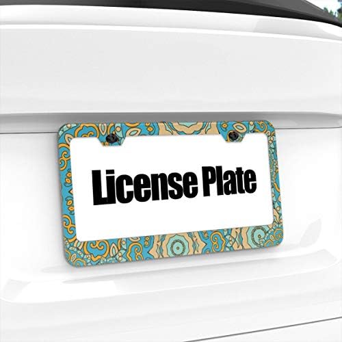 激安超特価 B087ptk7vp ビューティー アクセサリー アルミナンバーフレーム 防水性 ボヘミアンのマンダラ スポーツ アウトドア カバー 錆びにくい 錆びにくい ナンバーホルダ 普通車 曼荼羅 ライセンスフレーム 正規品送料無料 新作製品 世界最高品質人気 ナンバー