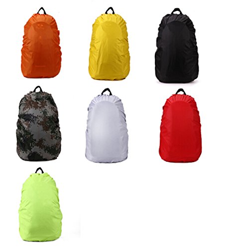 Natuworld Pure Color Nylon Backpack Rucksack Rain Cover Waterproof Dustproof Cover for Hiking / Camping / Traveling Outdoor Activities - Fit for 35L/45L/60L/70L/80L Available