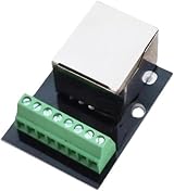 PENGLIN 2pcs RJ45 Ethernet Single Female Adapter 2.54mm Pitch Shielded Network view 3