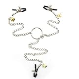 Demarkt 3-Head Nipple Clamps Breast Clip with Bells Restraint Sets Bondage Kits BDSM Flirting Sex Toy for Adults Couples