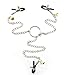 Demarkt 3-Head Nipple Clamps Breast Clip with Bells Restraint Sets Bondage Kits BDSM Flirting Sex Toy for Adults Couples