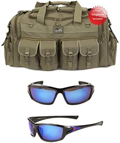 Nexpak USA TFBP130 5100 Cu. in. 30 Inch Convertible Backpack Duffel Duffle Molle Tactical Shoulder Bag + Key Ring Carabiner or Sunglasses
