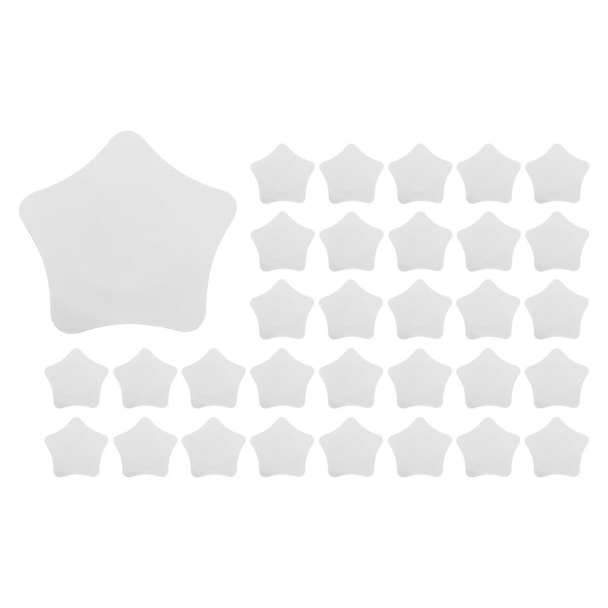 Sarini 50pcs Castor Oil Packs Castor Oil Pack Wrap Kit For Liver Detox Castor Oil Pads Five-Pointed Star Shaped Castor Oil Packs Castor Oil Compress Castor Oil Belly Wrap