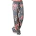 Women Pants,Haoricu Summer Women Floral Prints Drawstring Wide Leg Loose Pants Leggings