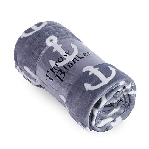 Soft-Warm-Anchor-Plush-Throw-Blanket-for-Couch--Comfortable-Lightweight-Fleece-Travel-Blanket-Nautical-Decor-50-x-60 Soft Warm Anchor Plush Throw Blanket for Couch – Comfortable Lightweight Fleece Travel Blanket Nautical Decor 50” x 60”