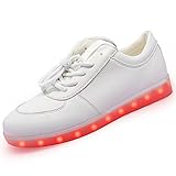 URUOI 11 Lighting Effects Light Up Shoes LED Sneakers for Women Men Girls Boys Christmas Halloween Birthday Party