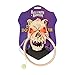 Halloween Haunters Animated Dog Skull Head Barking Front Door Knocker Prop Decoration - Evil Red Eyes Light Up As Dog Barks Viciously - Haunted House Graveyard Entryway Display