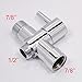 Stainless Steel Hand Held Bidet Sprayer Set with T-Adapter Valve Hose and Bracket Holder Toilet Attachment, Brushed Nickel