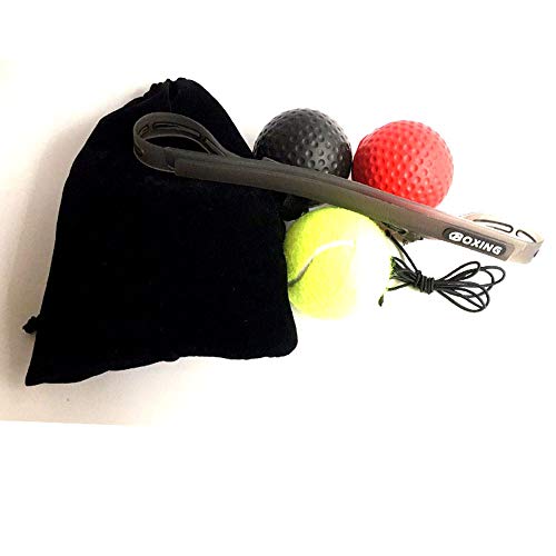 image for EunSung Boxing Reflex Ball 3 Difficulty Level Boxing Balls with Headba