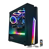 Gaming PC Desktop Computer Intel i5 3.10GHz,8GB Ram,1TB Hard Drive,Windows 10 pro,WiFi Ready,Video Card Nvidia GTX 650 1GB, 3 RGB Fans with Remote