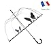 SMATI Stick Clear Bubble Umbrella - Auto Open - for Women and Kids (The Enhanced Edition Dog)