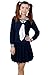 ROLECOS Womens Sailor School Uniform Dress Japanese Anime Lolita Sailor Suit