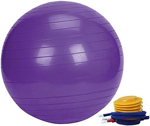 Osierl Fitness Yoga Ball Stability Anti-Burst Inflatable Balance Ball with Pump