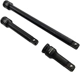 Toolzone 1/2" Drive Impact Extension Bar Set 3 Piece 75 125 250mm Long view 1