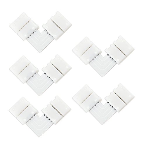 Leorx led strip connector 5050 led connector 10mm led rgb connect…