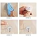 Modern Life Choice Adhesive Wall Hooks - Reusable Super Heavy Duty Sticky Hooks(Max 13.2lb/6kg) For Kitchen/Bathroom/Livingroom/Bedroom/Office etc.（8 Pcs）