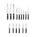 Kitchen Knife Set, 16pc Kitchen Knife Set by Stainless Steel with In-drawer Storage Tray