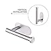 KES Self Adhesive Toilet Paper Holder Stick On Toilet Paper Roll Holder SUS 304 Stainless Steel Brushed Finish, A7170-2