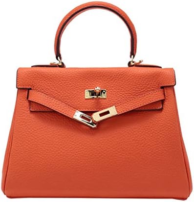 Leather Handbag Kelly Baotou Layer Leather Lychee Pattern Handbag Simple Shoulder Diagonal Package
