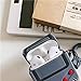 UnnFiko Game Boy Shape AirPods Case, 3D Cartoon Soft Silicone Protective Mini Bag Cute Retro Creative Airpods 1 & 2 Stand Cover with Finger Loop (Game Grey, Airpods 1 & 2)