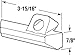 Prime-Line H 4060 3-15/16 In. White High Impact Plastic Right-Hand Casement Operator Cover (Single Pack)