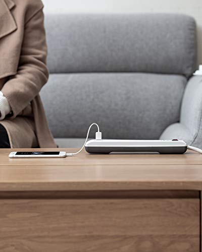 image for KMC 4-Outlet Surge Protector Power Strip, Overload Protection, 2-Foot 