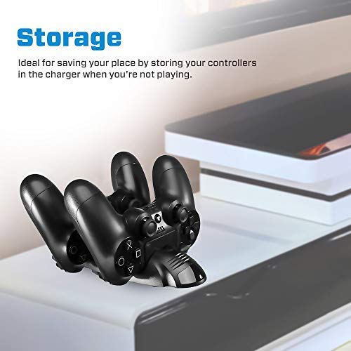Anewish Playstation 4 Charging Station PS4 Controller Charger LED Indicator Sony Playstation 4 PS4/PS4 Pro/PS4 Slim Controller PS4 Charging Dock