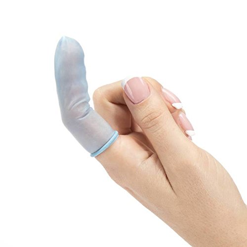 Large Latex Finger cots, Blue