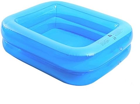 Hw bathtub Transparent Square Two-story Baby Pool Blue Material: Environmental PVC Size: 1209536cm Bathtub (Color : Luxury package)