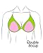 Divine Triangle DD, E, F Cup Breast Bra Shaper & Swim Insert + Free Body Tape