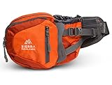 Sierra Highlands Marlette Hiking Fanny Pack Waist Bag with Water Bottle Holder/Carry Your Cell Phone, Sunscreen, Keys, Wallet, and More! (Orange)